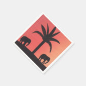 カクテルナプキンズウィズエレファントデザイン スタンダードカクテルナプキン (角)