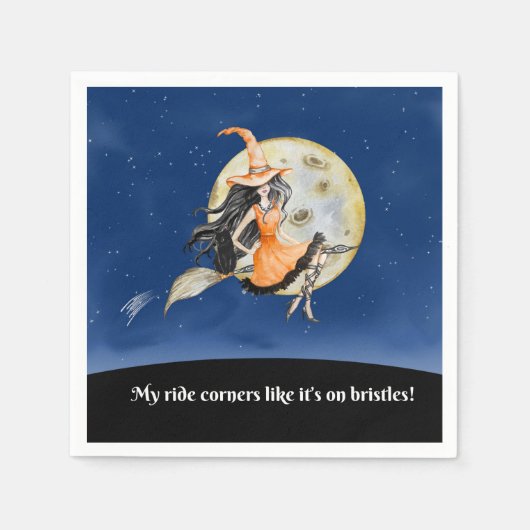 カクテルナプキンズ、ウィッチズスウィートライド スタンダードカクテルナプキン (正面)