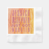 カクテルナプキンフレッシュフラワーズフローラ 縁ありカクテルナプキン (正面)