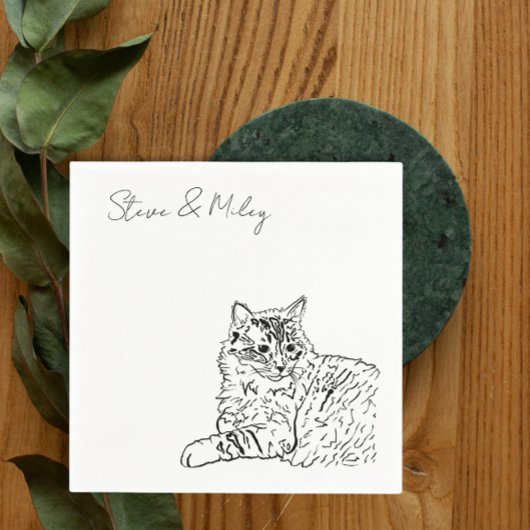 カクテルナプキン結婚の猫ナプキン スタンダードカクテルナプキン