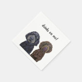 カクテルナプキン結婚ズ「Drinks on Me」 スタンダードカクテルナプキン (角)