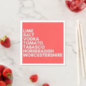 カクテルナプキン血メアリおもしろいレッドパーティー スタンダードカクテルナプキン (インサイチュ)