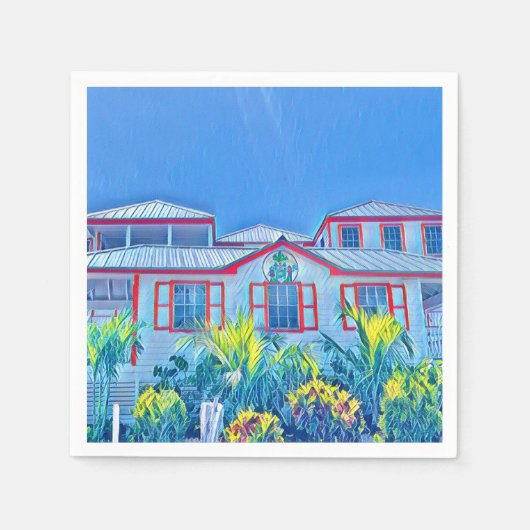 カクテルナプキン – ホープ町小学校 – 2021 スタンダードカクテルナプキン (正面)