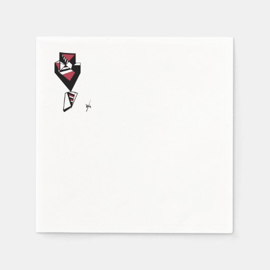 カクテルナプキン「ボウタイの件」 スタンダードカクテルナプキン (正面)