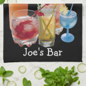 カクテルハッピーアワータオル キッチンタオル (折り畳み)