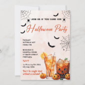 カクテルハローウィンパーティ招待状 招待状 (正面)