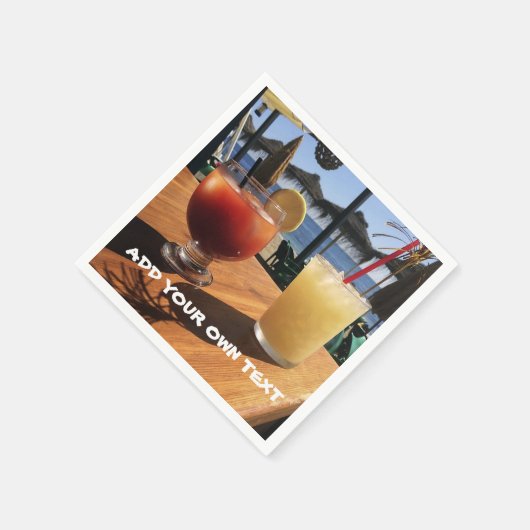 カクテルバイザシーカスタム文字 スタンダードカクテルナプキン (角)