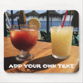 カクテルバイザシーカスタム文字 マウスパッド (正面)