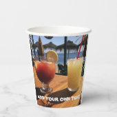 カクテルバイザシーカスタム文字 紙コップ (裏面)