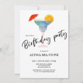 カクテルバースデーパーティー 招待状 (正面)