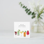 カクテルバーテンダーイベントプランナーQRコード スクエア名刺 (スタンド正面)