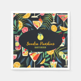 カクテルバーテンダープロフェッショナル |フレッシュオレンジ スタンダードカクテルナプキン