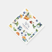 カクテルバーテンダープロフェッショナル |白い青 スタンダードカクテルナプキン (角)