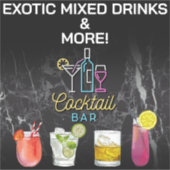 カクテルバーネオンサイン シール (正面)