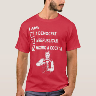 カクテルバーバーテンダーバーメイドのバーマンバーの混合 Tシャツ