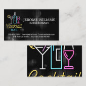 カクテルバーロゴ | ミクソロジバーテンド名刺 名刺 (正面/裏面)