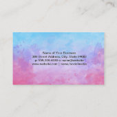 カクテルバーロゴ |水彩背景 名刺 (裏面)