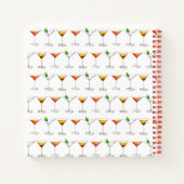 カクテルパーソナライズされたパーティードリンクCosmo Martini ノートブック (裏面)