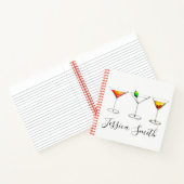 カクテルパーソナライズされたパーティードリンクCosmo Martini ノートブック (内部)