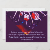 カクテルパーティの招待状カジノ賭博テーマ 招待状 (裏面)