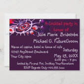 カクテルパーティの招待状カジノ賭博テーマ 招待状 (正面)