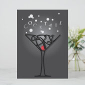 カクテルパーティの招待状カード 招待状 (スタンド正面)