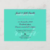 カクテルパーティの招待状テンプレートはがき インビテーションポストカード (裏面)