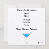 カクテルパーティの招待状バイSRF 招待状 (裏面)