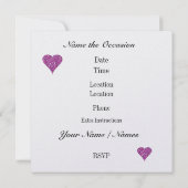 カクテルパーティの招待状バイSRF 招待状 (裏面)