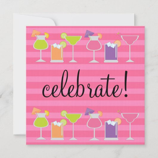 カクテルパーティの招待状 招待状 (正面)