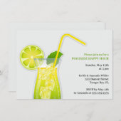 カクテルパーティの招待状 招待状 (正面/裏面)