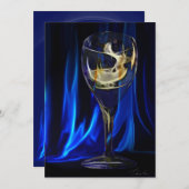 カクテルパーティの招待状 招待状 (正面/裏面)