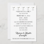 カクテルパーティの招待状-読説明 招待状 (裏面)