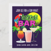 カクテルパーティーお祝いパーソナライズされたパーティー 招待状 (正面)
