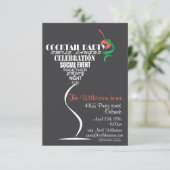 カクテルパーティーの招待状のデザイン 招待状 (スタンド正面)