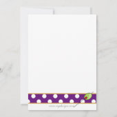 カクテルパーティーの招待状 招待状 (裏面)