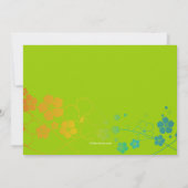 カクテルパーティーの招待、背景色を選びます 招待状 (裏面)