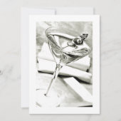 カクテルパーティーまたは成人向けパーティーの招待状 招待状 (正面)