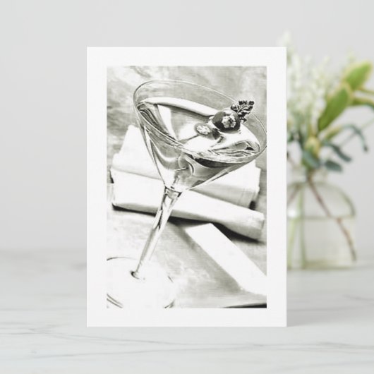 カクテルパーティーまたは成人向けパーティーの招待状 招待状 (スタンド正面)