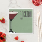 カクテルパーティーエスプレッソマルティニナプキン スタンダードランチョンナプキン (インサイチュ)