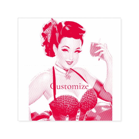 カクテルパーティーガールサンダー_コーブ セルフインキングスタンプ (デザイン)