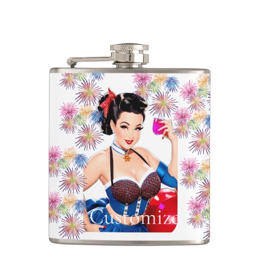 カクテルパーティーガールサンダー_コーブ フラスク (正面)