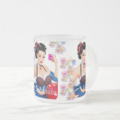 カクテルパーティーガールサンダー_コーブ フロストグラスマグカップ (正面右)