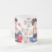 カクテルパーティーガールサンダー_コーブ フロストグラスマグカップ (正面左)