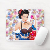 カクテルパーティーガールサンダー_コーブ マウスパッド (マウス)
