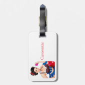 カクテルパーティーガールサンダー_コーブ ラゲッジタグ (裏面縦)