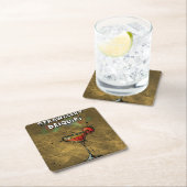 カクテルパーティーコースターコレクション – ダイキリ スクエアペーパーコースター (インサイチュ)