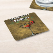 カクテルパーティーコースターコレクション – ダイキリ スクエアペーパーコースター (アングル)