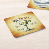 カクテルパーティーコースターコレクション – 神風 スクエアペーパーコースター (アングル)