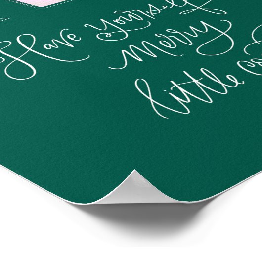 カクテルパーティーサインクリスマスホリデーバーポスター ポスター (角)